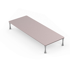 Стол ddHiFi HS650 x 1 + HS250 x 1 + SR100 x 6 Pinkish Gray/Silver