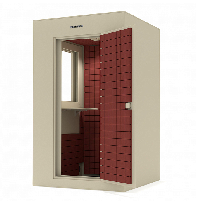 Акустическая кабина IzoRoom Comfort with window Black Blue - рис.3