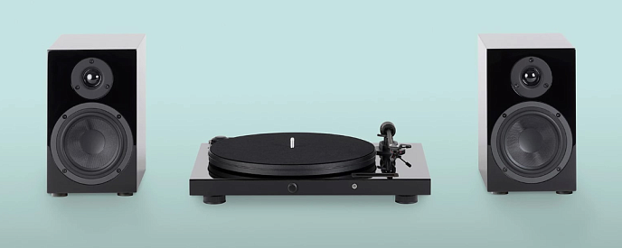 Проигрыватель винила Pro-Ject Set JukeBox E + Speaker Box 5 Piano Black - рис.4