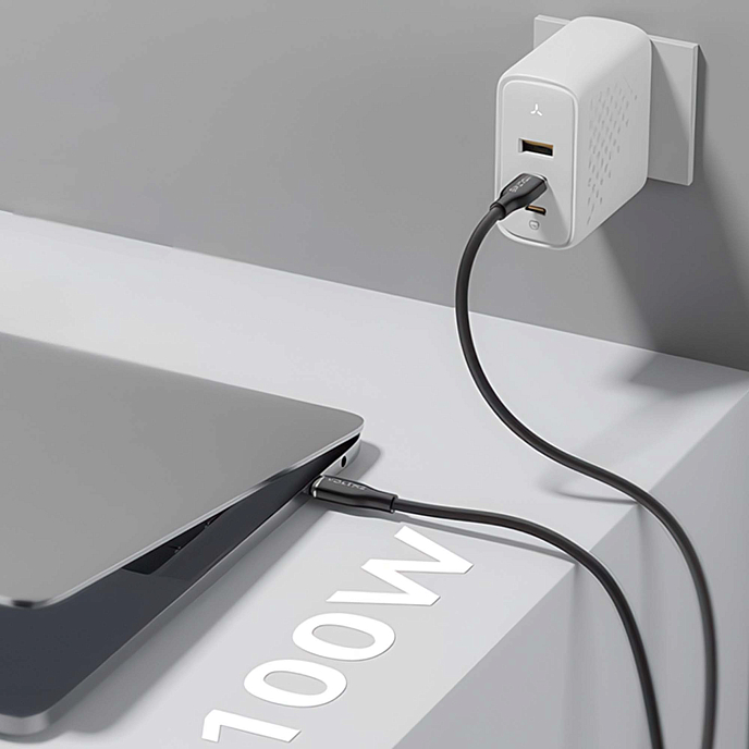 Кабель VOLTME PowerLink Moss CTC USB-C - USB-C 1.8m Black - рис.2