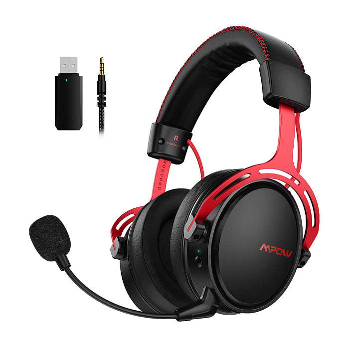 Игровая гарнитура Mpow Air 2.4Ghz Black Red - рис.4
