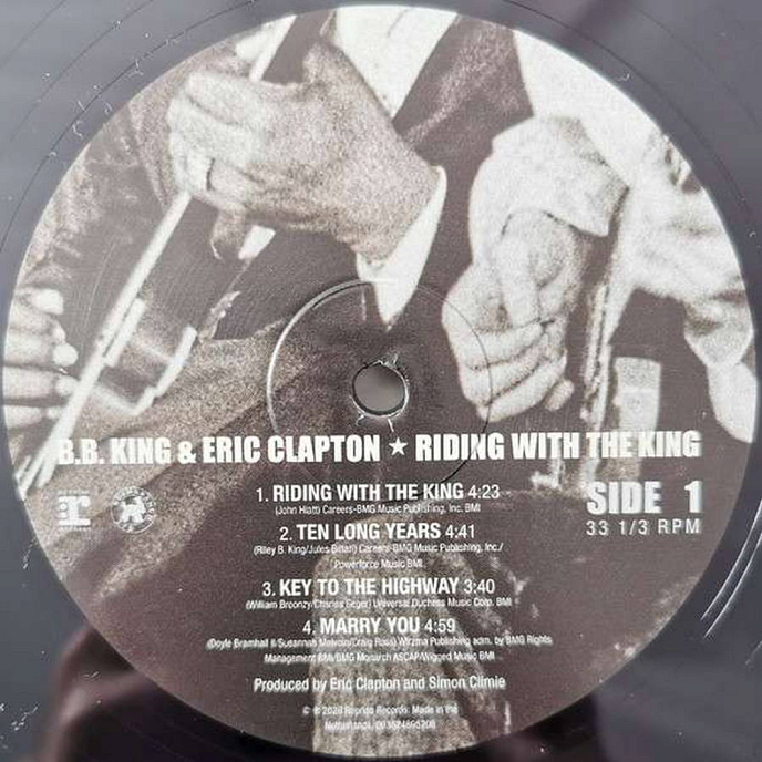 Виниловая пластинка B.B. King & Eric Clapton - Riding With The King (coloured) - 2LP - рис.3