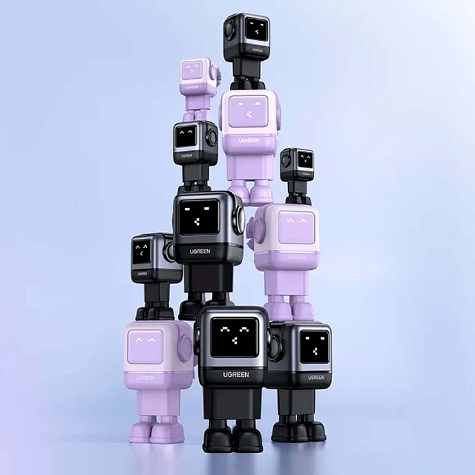 Зарядное устройство UGREEN CD361 Nexode RG 65W Robot GaN EU Grey - рис.5