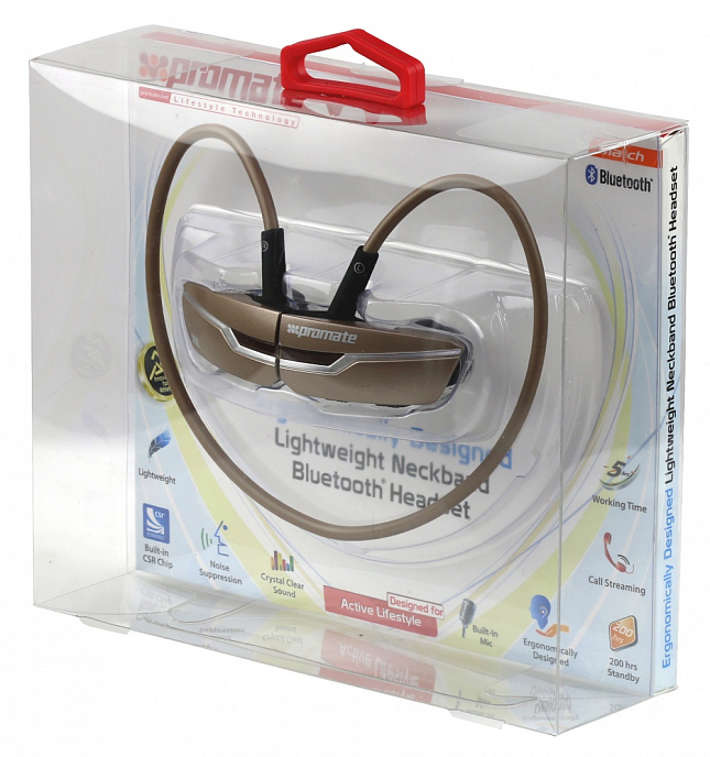 Беспроводные наушники Promate Match Bronze - рис.1