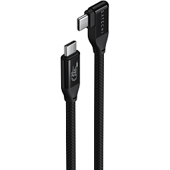Кабель Satechi Right Angle PD USB-C - USB-C Black