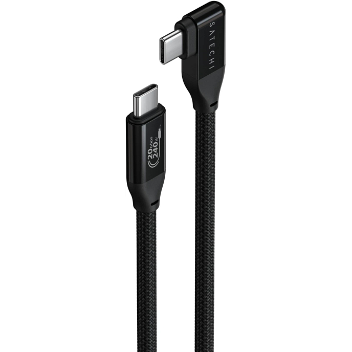 Кабель Satechi Right Angle PD USB-C - USB-C Black - рис.2