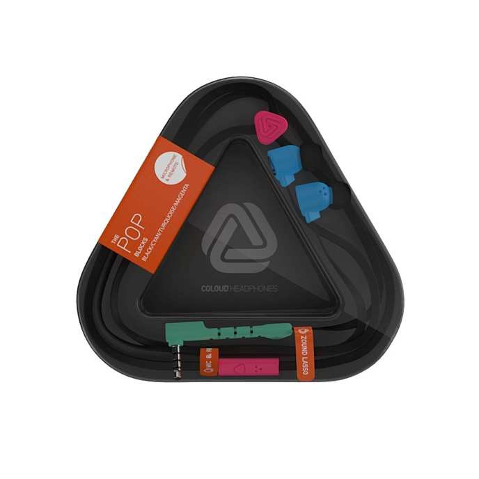 Наушники Coloud POP Blocks Black/Cyan - рис.2
