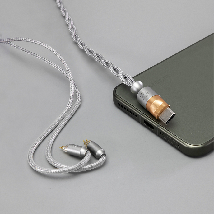 Кабель ddHiFi M198C USB-C - 2-pin Silver - рис.3