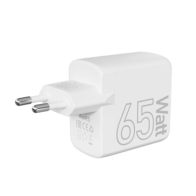 Сетевое зарядное устройство Lyambda LJC-65-2C1A 65W GAN White - рис.3