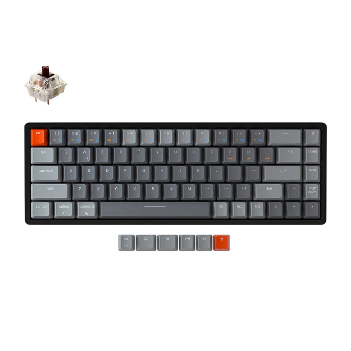 Клавиатура Keychron K6-W1 Gateron G Pro Brown Switch - рис.0