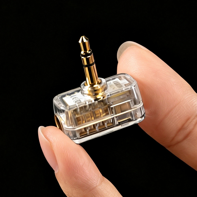 Переходник ddHiFi DJ44Air Transparent 3.5mm - 4.4mm - рис.2