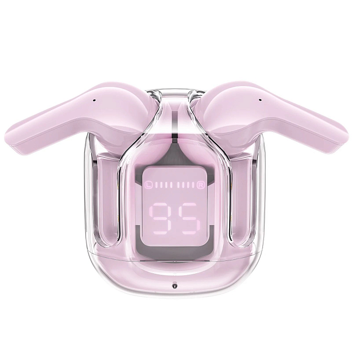 Беспроводные наушники ACEFAST Crystal T6 Pink - рис.1