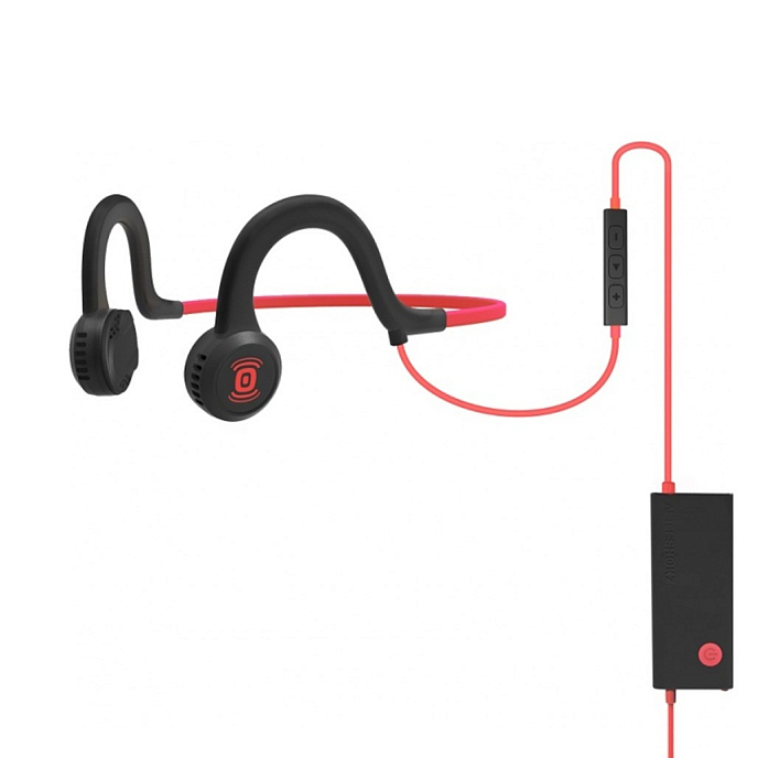 Наушники AfterShokz Sportz Titanium with mic Lava Red - рис.0
