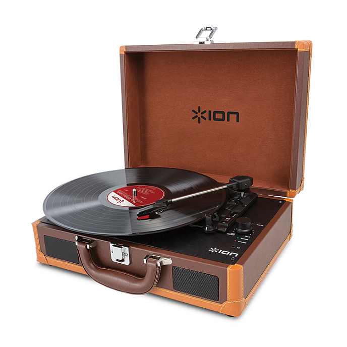Проигрыватель винила ION Quickplay VINYL MOTION DELUXE Brown - рис.0