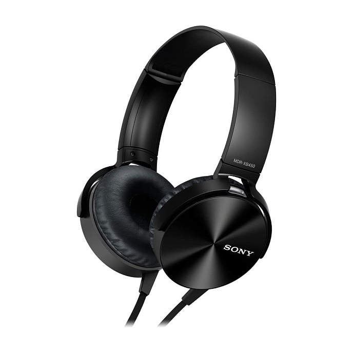 Наушники накладные Sony MDR-XB450APB Black - рис.0
