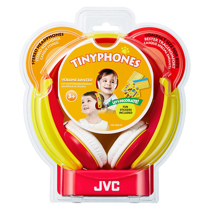 Наушники накладные JVC HA-KD5-R-EF Red Yellow - рис.1