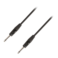 Кабель Adam Hall K4IPP0300 black 6.3mm mono - 6.3mm mono 6m