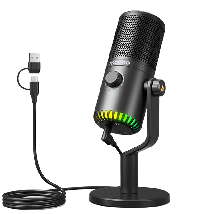 Микрофон для стриминга и игр Maono DM30 Black - рис.0