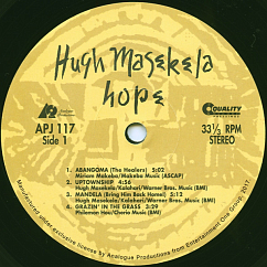 Виниловая пластинка Hugh Masekela - Hope - 2LP