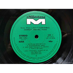 Виниловая пластинка Cannonball Adderley With Bill Evans – Know What I Mean? (Analogue) LP