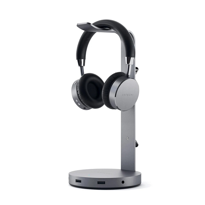 Подставка для наушников Satechi Aluminum USB Headphone Stand Space Gray - рис.0