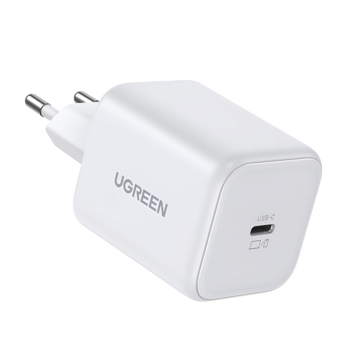 Сетевое зарядное устройство Ugreen X524 GaN Fast Charger 45W USB-C White - рис.0