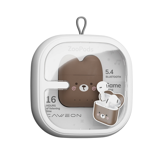 Беспроводные наушники Caweon TeddyBear Brown TWS - рис.11