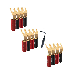 Разъём AudioQuest SureGrip 100 Spade Gold 12