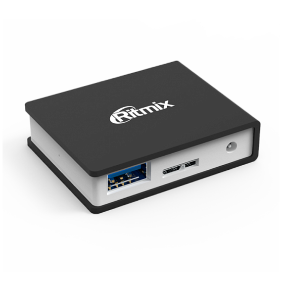 USB HUB Ritmix CR-3400 Black - рис.0