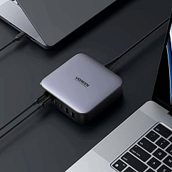Сетевое зарядное устройство Ugreen CD271 Nexode 200W USB-A - USB-C Grey