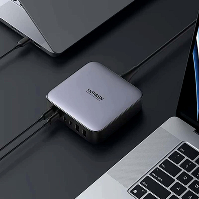 Сетевое зарядное устройство Ugreen CD271 Nexode 200W USB-A - USB-C Grey - рис.3