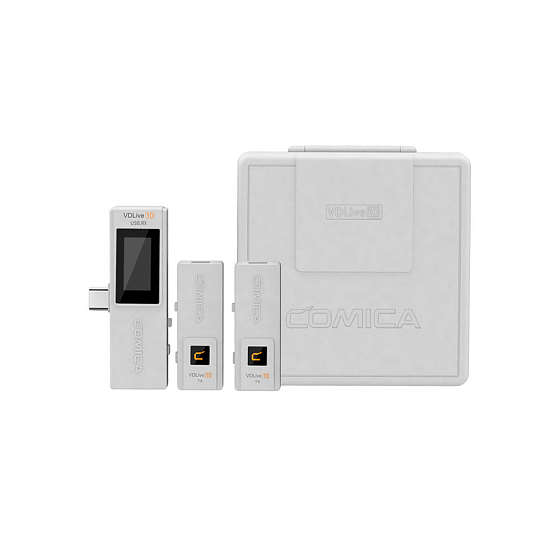 Микрофон беспроводной CoMica VDLive10 USB White - рис.0