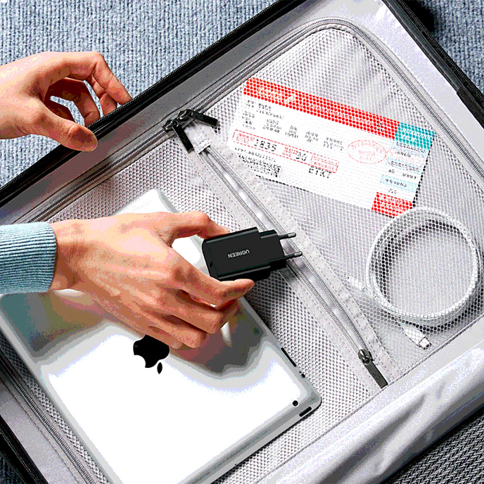 Сетевое зарядное устройство Ugreen CD137 USB-C Power Adapter 20W Black - рис.3