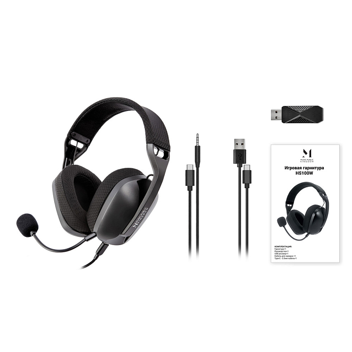 Беспроводные наушники Music Public Kingdom HS100W Black - рис.8