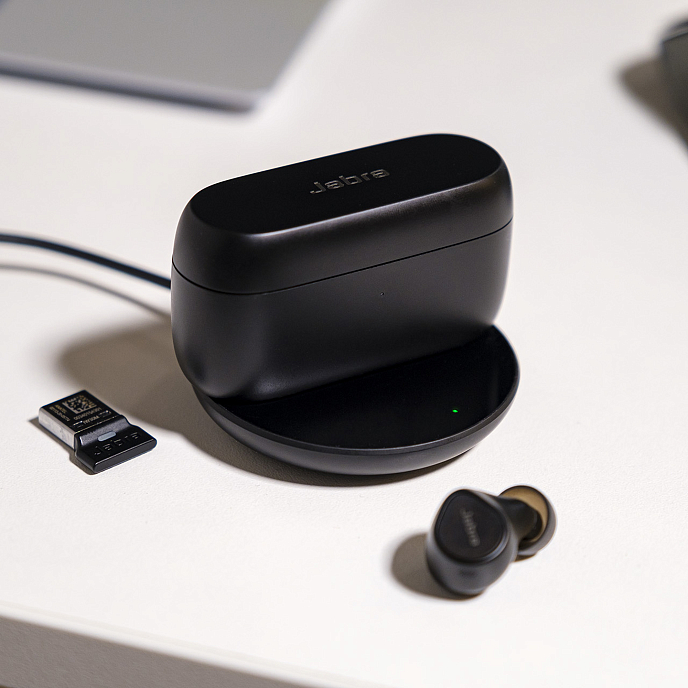 Беспроводные наушники Jabra Evolve2 Buds USB-A MS Wireless Charging Pad Black - рис.3