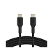 Кабель Belkin Boost Charge Braided USB-C - USB-C Cable Black 1m - рис.0