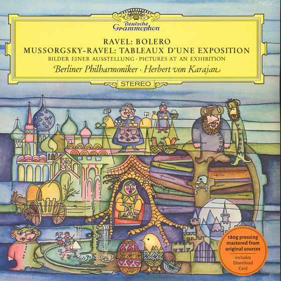 Пластинка Ravel; Mussorgsky; Ravel; Herbert von Karajan; Berlin Philharmonic Orchestra - Bolero Pictures At An Exhibition - рис.0