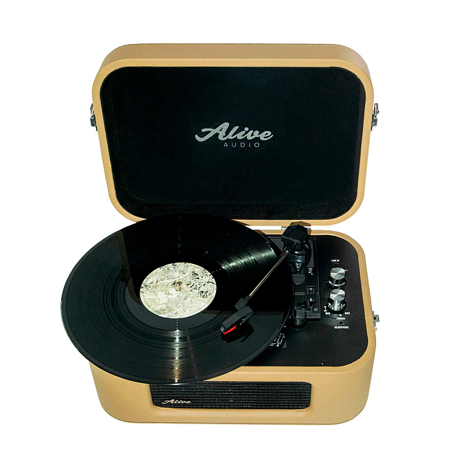 Проигрыватель винила Alive Audio STORIES cafe creme виниловый проигрыватель c bluetooth (SN AATSTR0B3F3CC)_Уценка - рис.2