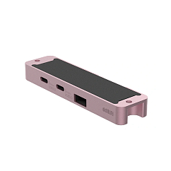 USB HUB ddHiFi HS650-Hub Pinkish Gray