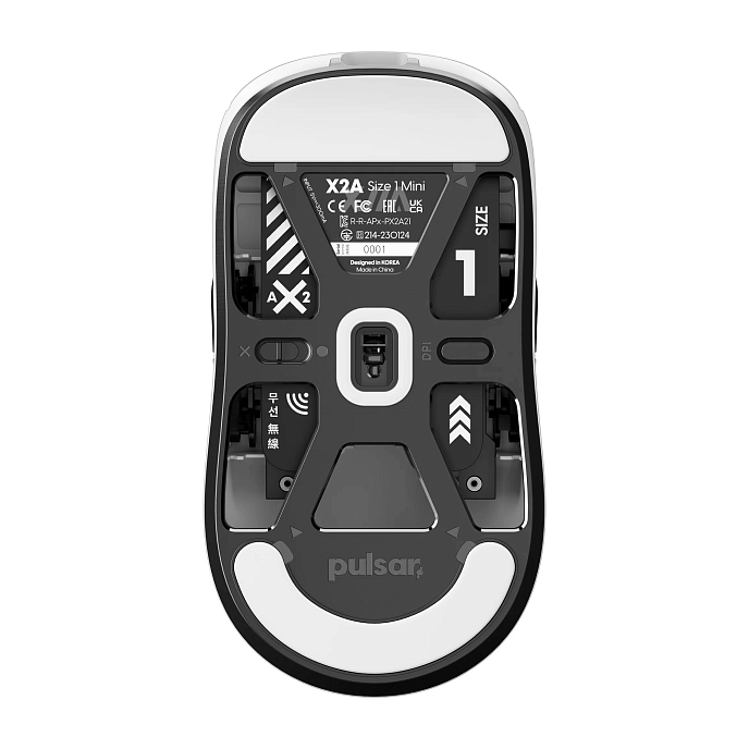Мышь Pulsar X2A Wireless Size 1 Mini Black/White - рис.2