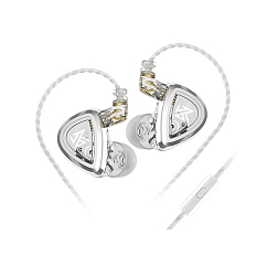 Наушники внутриканальные KZ EDA (3 pairs set) with mic Silver