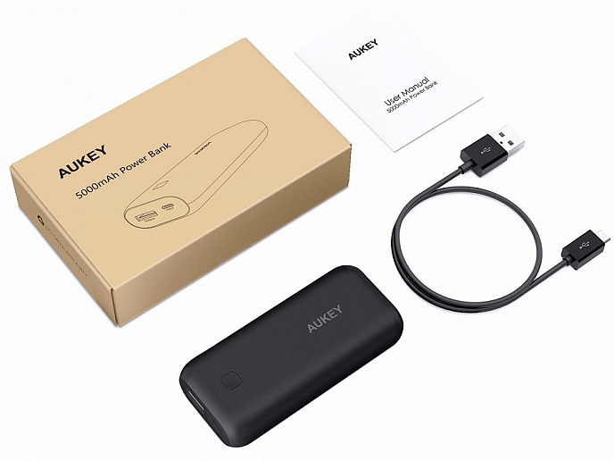 Внешний аккумулятор Aukey PowerBank 5000 mAh - рис.3
