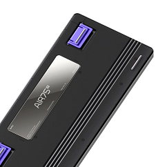 Клавиатура NuPhy Air75 HE (Low-Profile Magnetic Jade Pro Switch) Space Silver