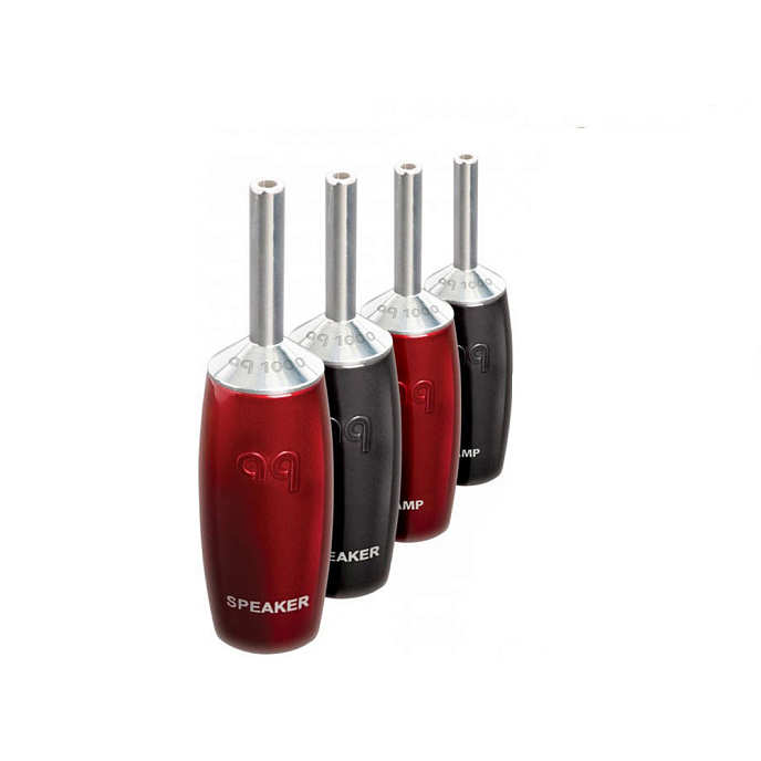 Коннектор AudioQuest 1007 Banana Silver 4 Pack - рис.0