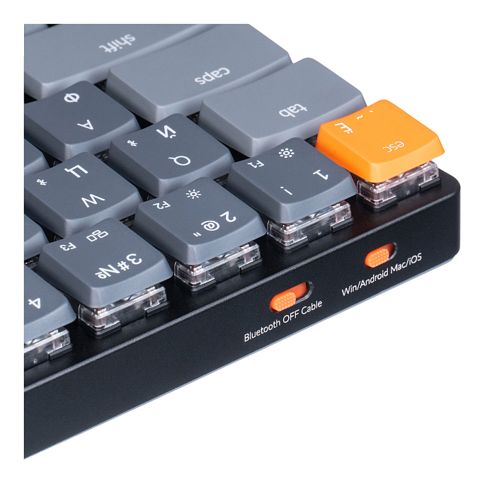 Клавиатура Keychron K7 RGB Blue Switch Grey - рис.5