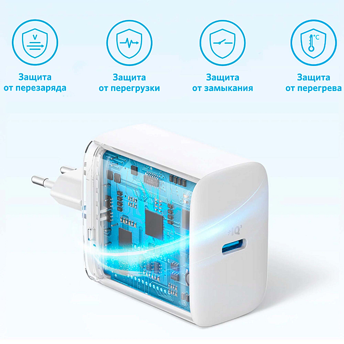 Сетевое зарядное устройство Anker 312 20W - рис.1