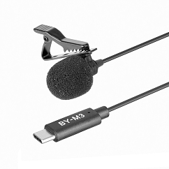 Микрофон-петличный BOYA BY-M3 USB Black