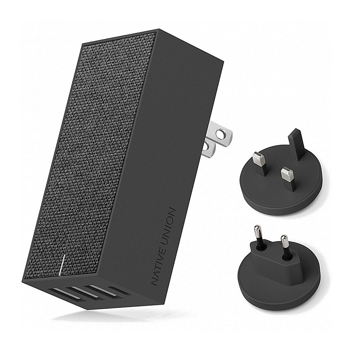 Сетевое зарядное устройство Native Union Smart 4 Charger 5.4 A Grey - рис.3