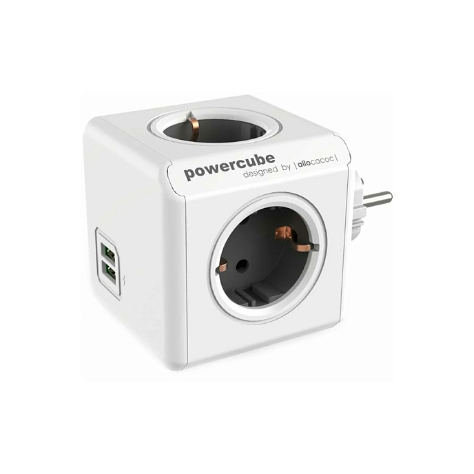 Раветвитель питания Allocacoc Original USB Grey - рис.0