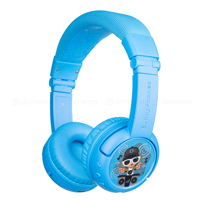 Беспроводные наушники Onanoff BuddyPhones Play Plus Cool Blue - рис.0